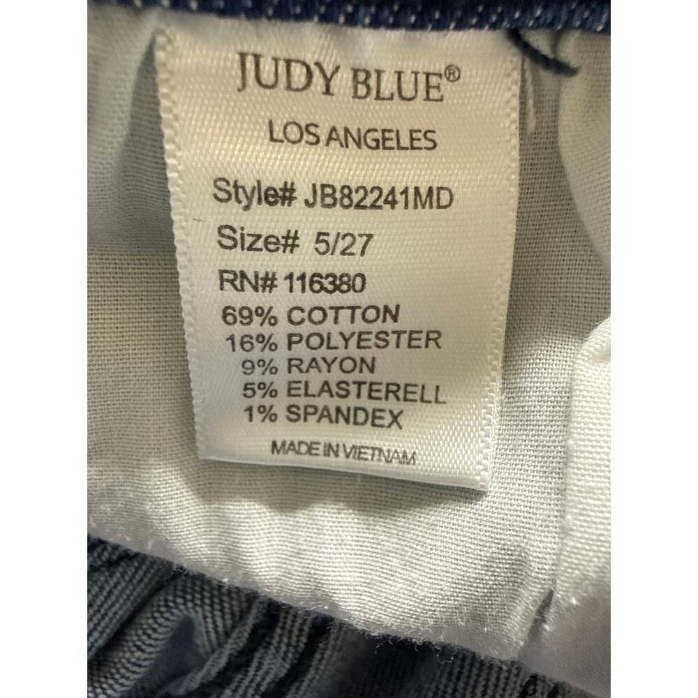 Judy Blue High Mid-Rise Skinny Jean Stretch Denim Size 5/27 JB82241MD - Picture 8 of 8